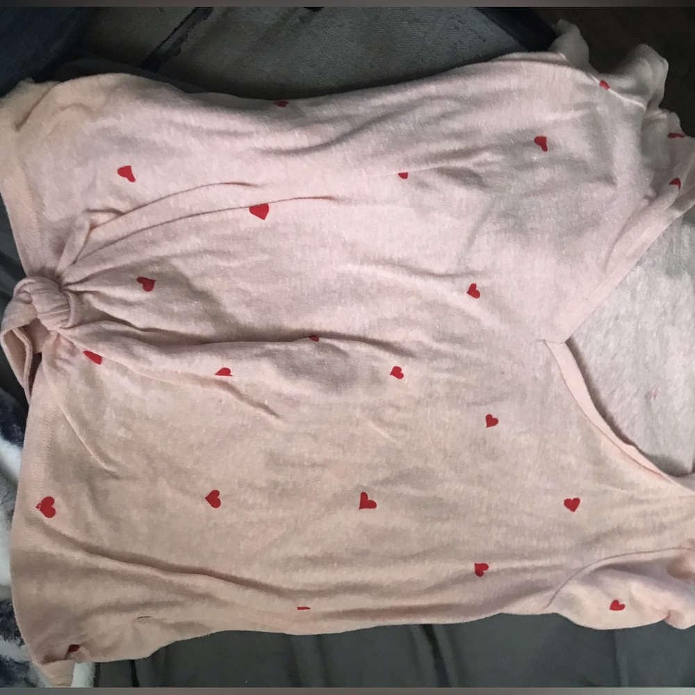 T-shirt pink with hearts
